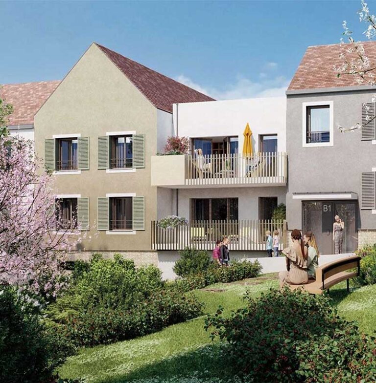 Construction de 31 logements neufs avec façade à ossature bois à Coupvray